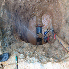 地下水管漏水抢修
